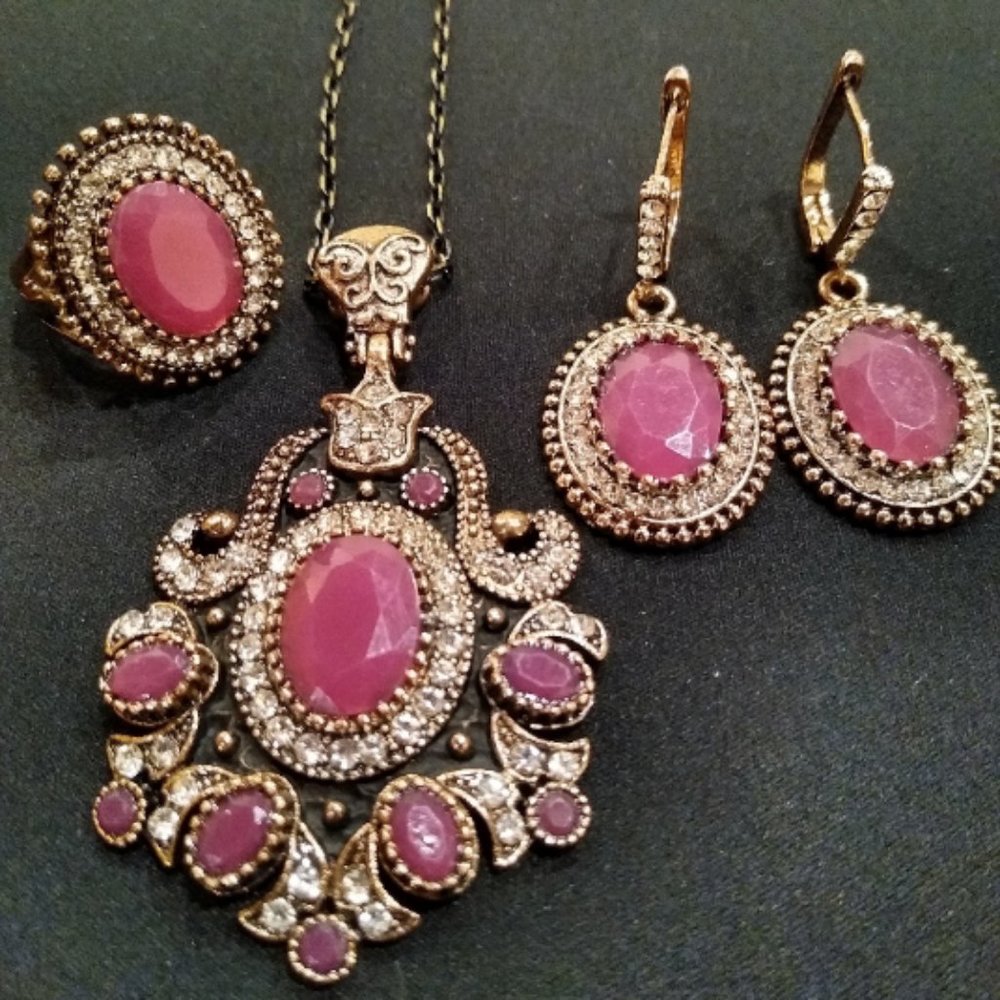 Turkish Jewelry 4pcs Set Handmade